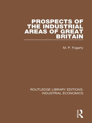 cover image of Prospects of the Industrial Areas of Great Britain